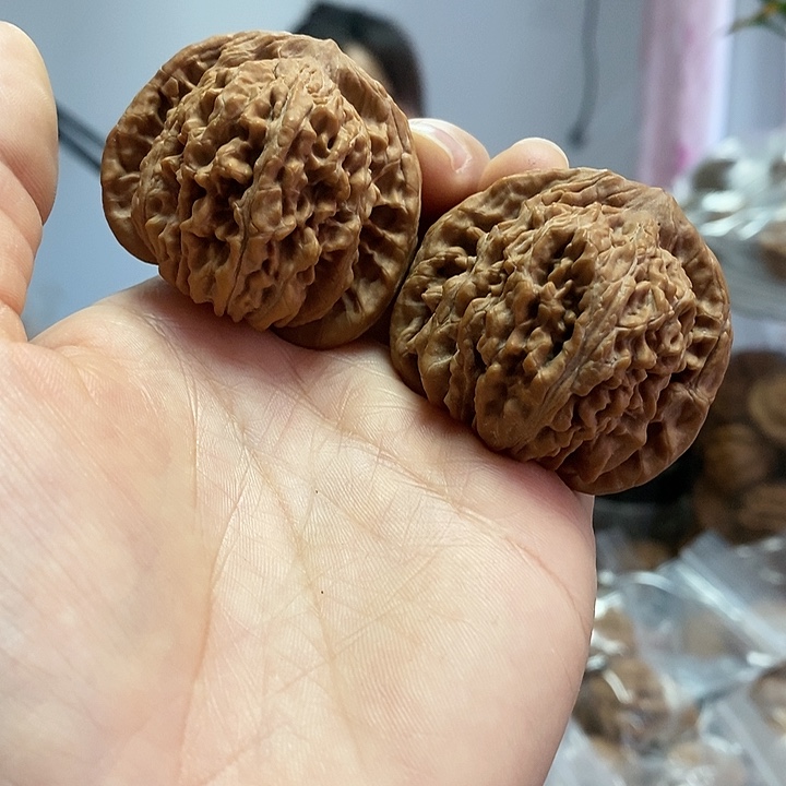 文玩核桃把件44/45四座楼红皮