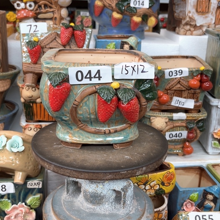 紫砂花盆粗陶材质多肉花盆