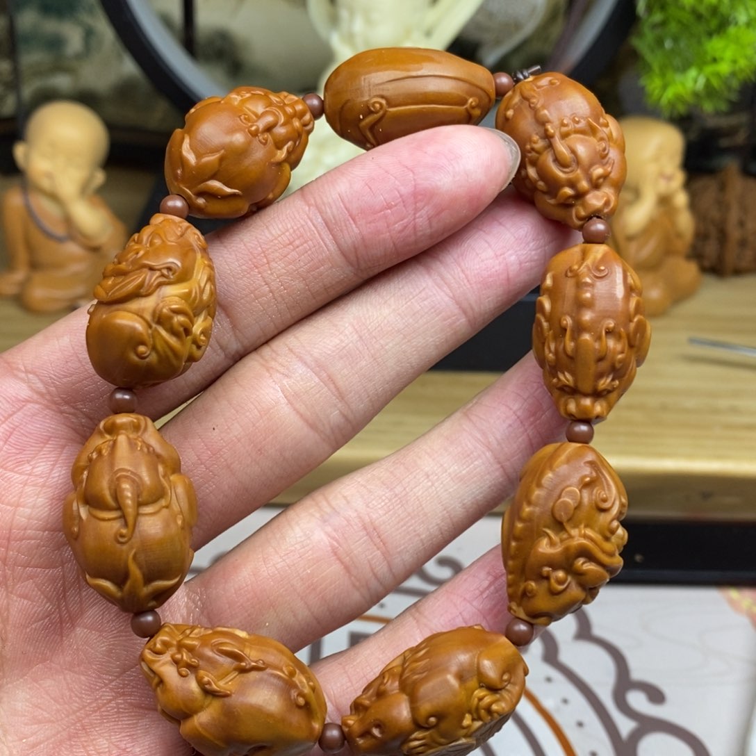 橄榄核手串/手链橄榄核雕工艺手串