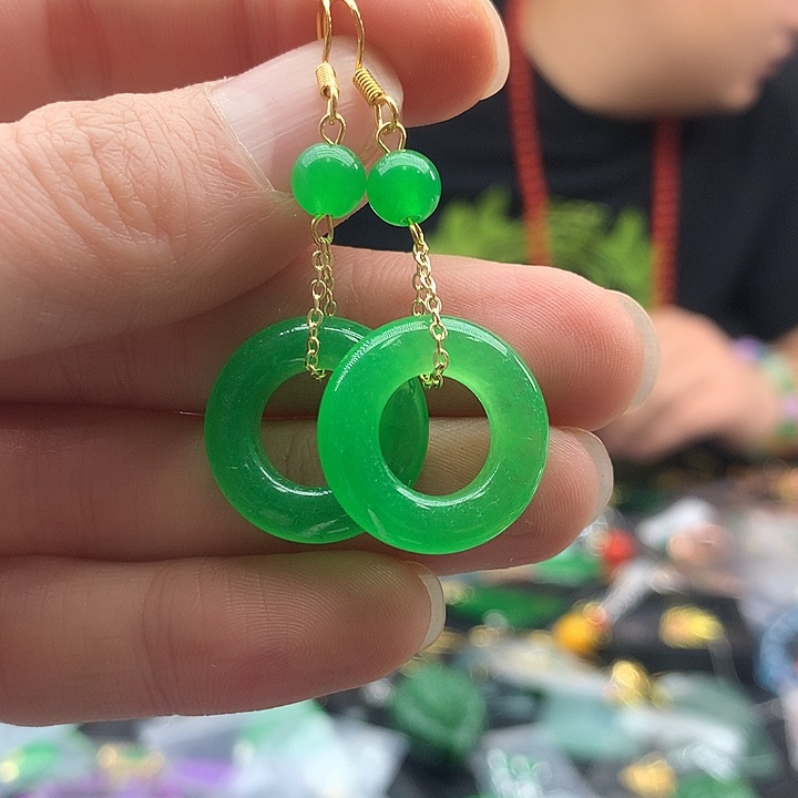 翡翠银S925镶嵌颈饰