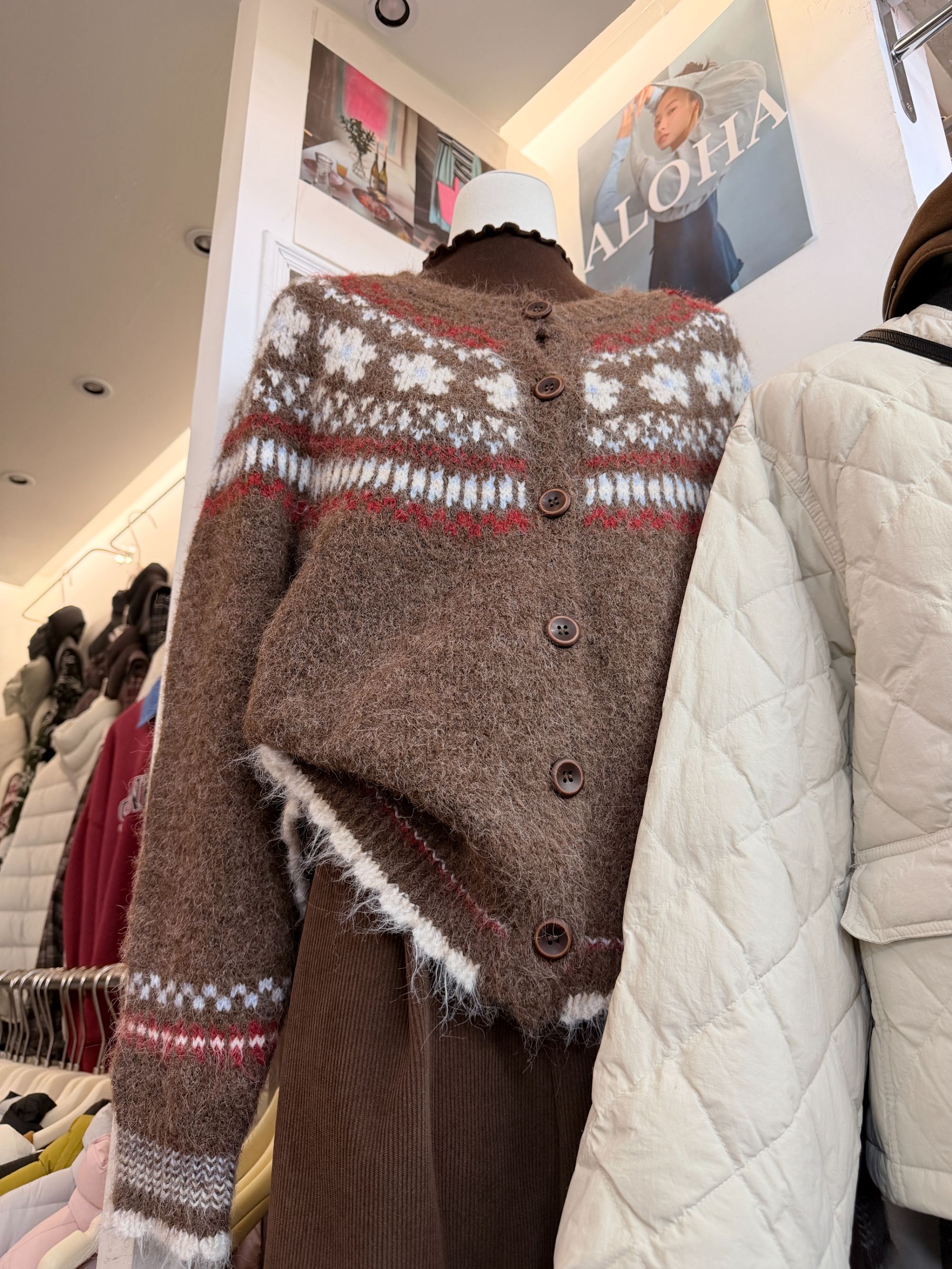 费尔岛～开衫毛衣10316