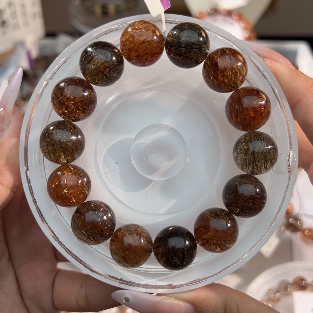 未镶嵌手链水晶黑金超七15