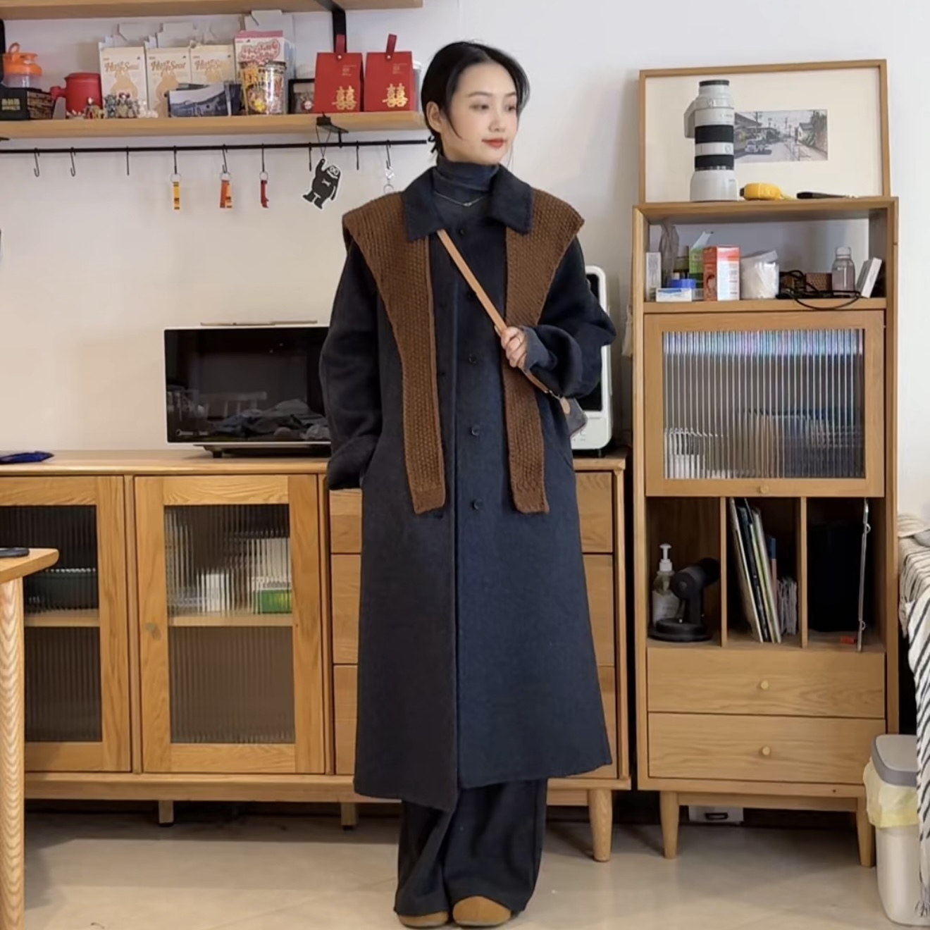 林金亚｜2025冬日秘境绵羊毛大衣（赠披肩）