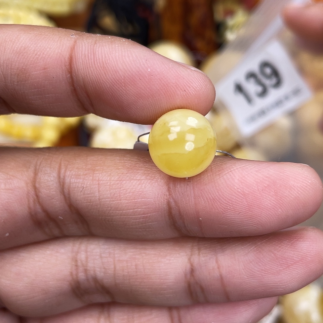 蜜蜡未镶嵌珠宝奇石粉12.3