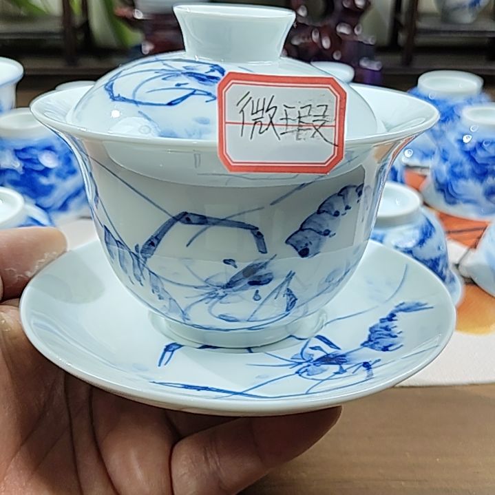 景德镇手工手绘1380度高温瓷杯子