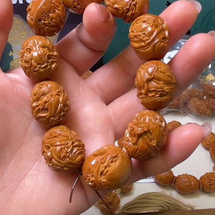 背***冲橄榄核手串/手链纯手工橄榄核@@枷锁2.1
