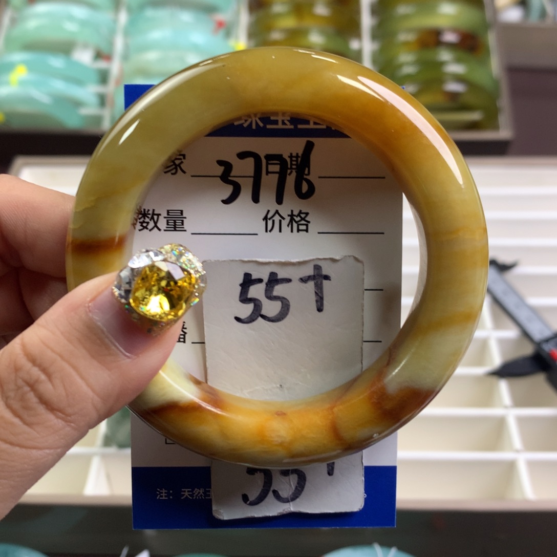 蛇纹石玉手镯未镶嵌3776