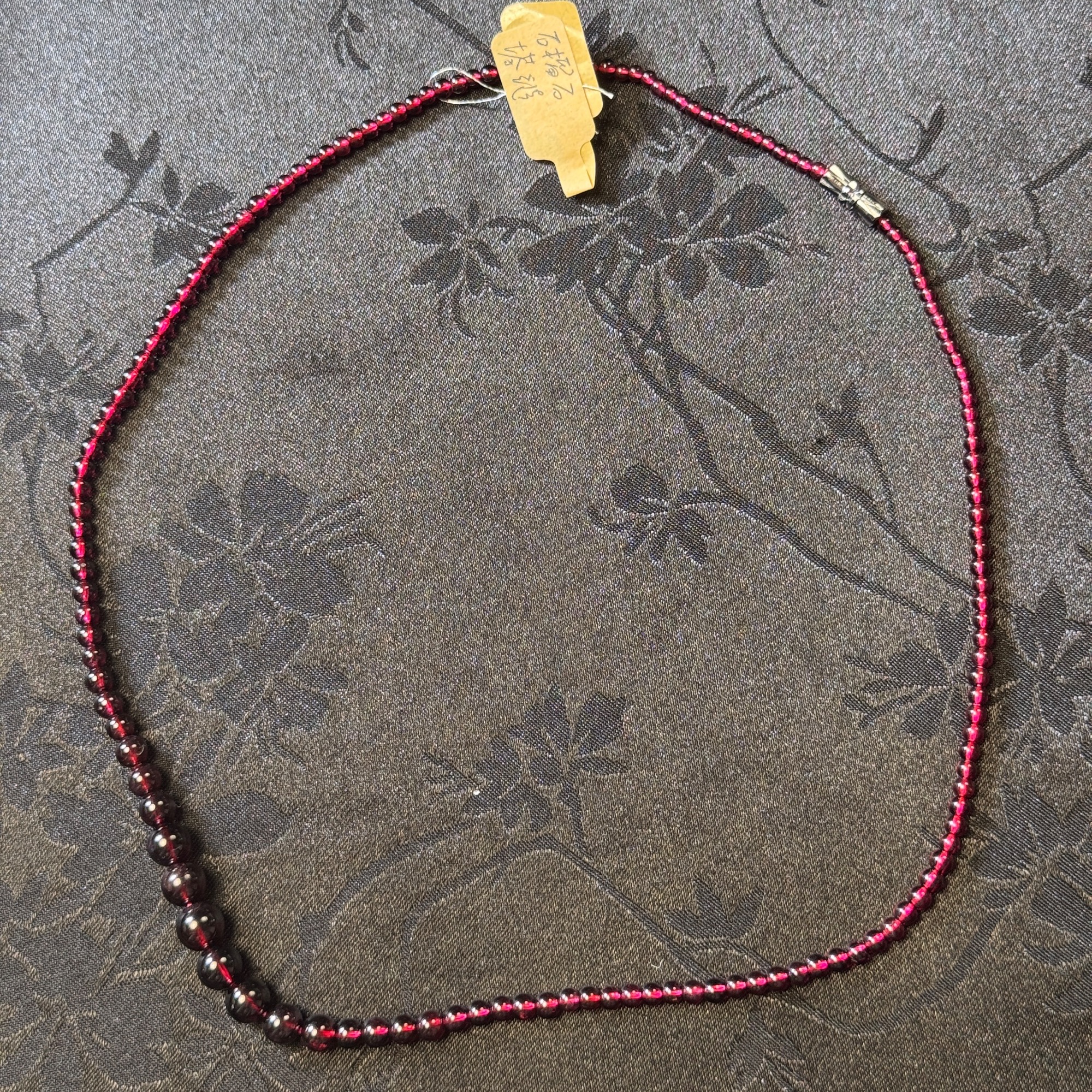 天然石榴石塔链珠径3.3mm