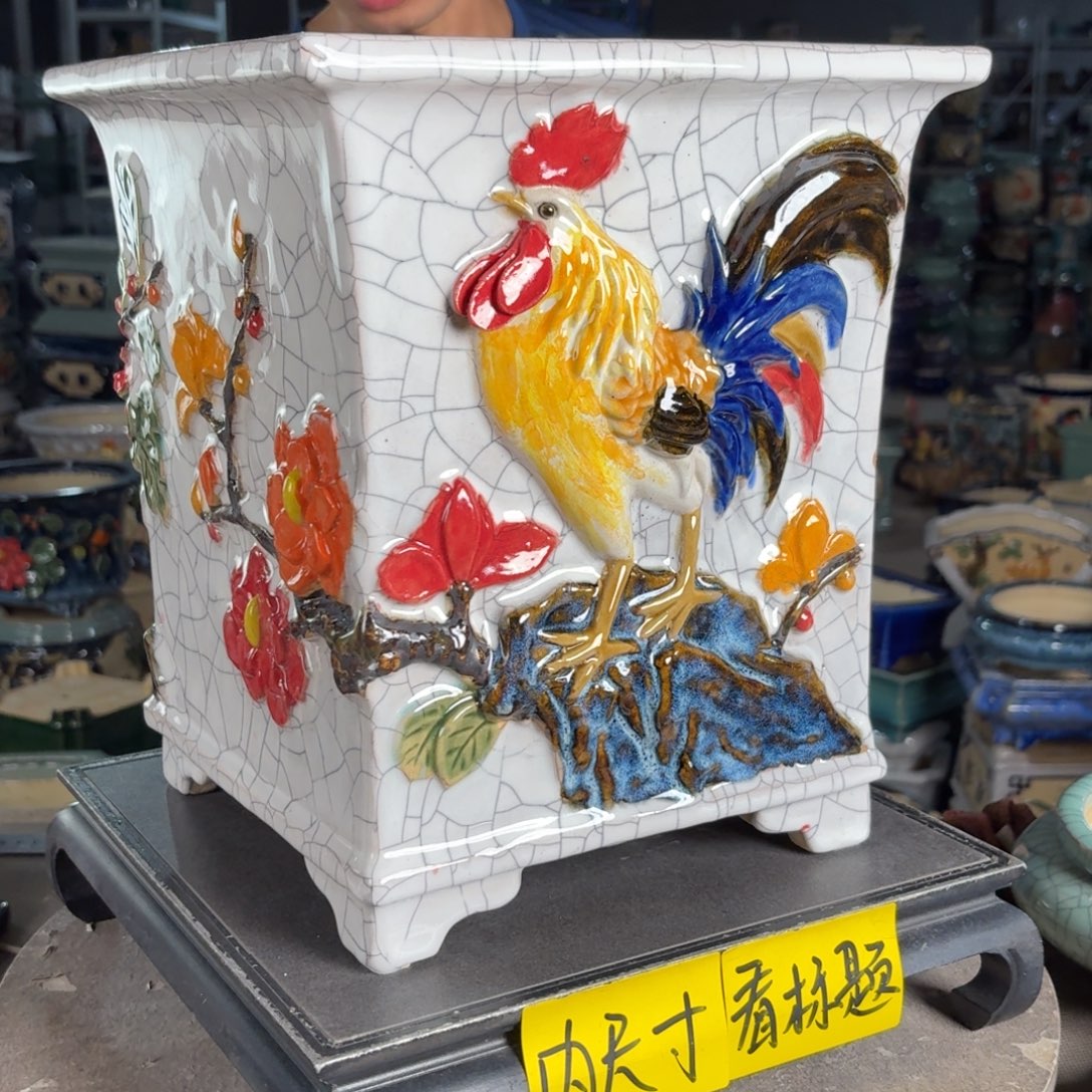 一风堂石湾花盆 内21*27