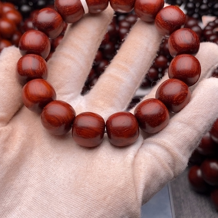 小叶紫檀手串/手链1314原汁原味5星泥料特价款