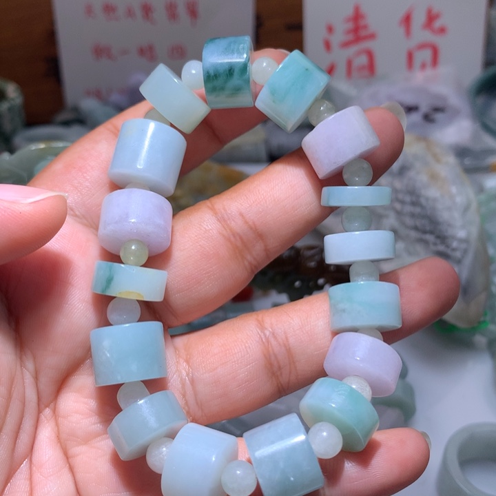 翡翠未镶嵌颈饰保真天然A货翡翠