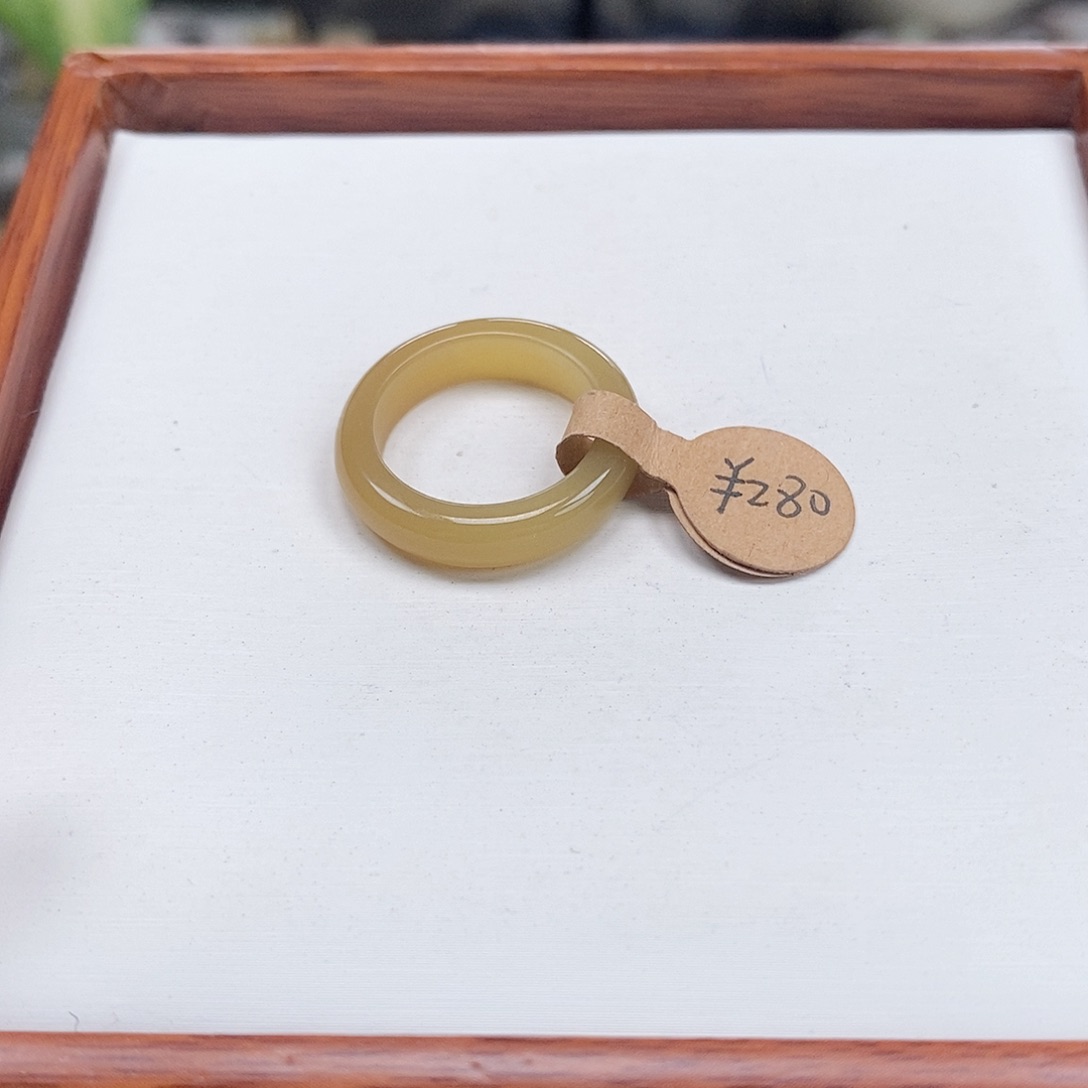 和田玉未镶嵌戒指朕***园专拍3-17.1