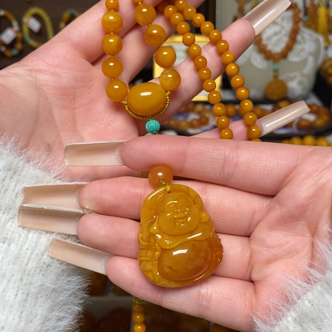 【闪购商品】蜜蜡颈饰未镶嵌雅***程定制项链