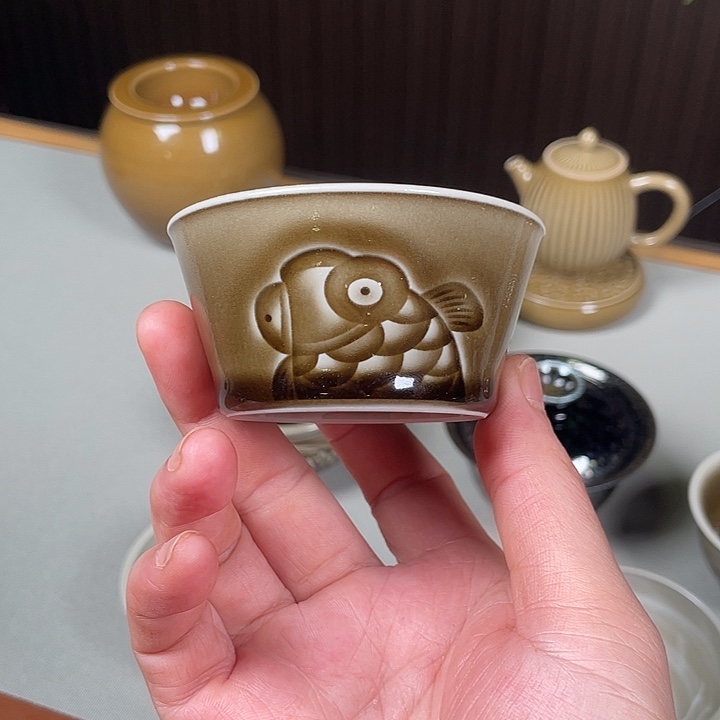 茶盏邹光辉龙窑柴烧