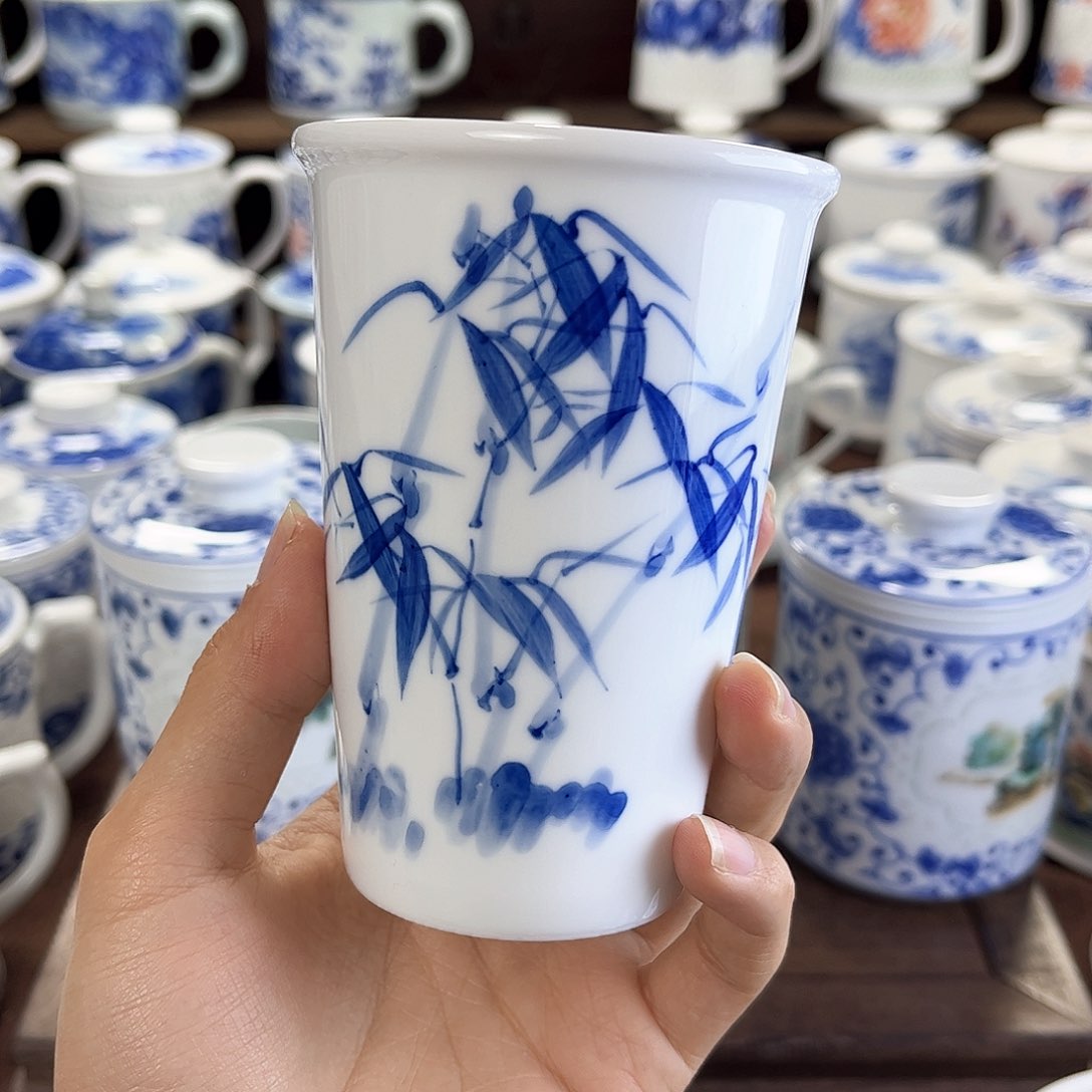 蕻*景德镇陶瓷手绘杯