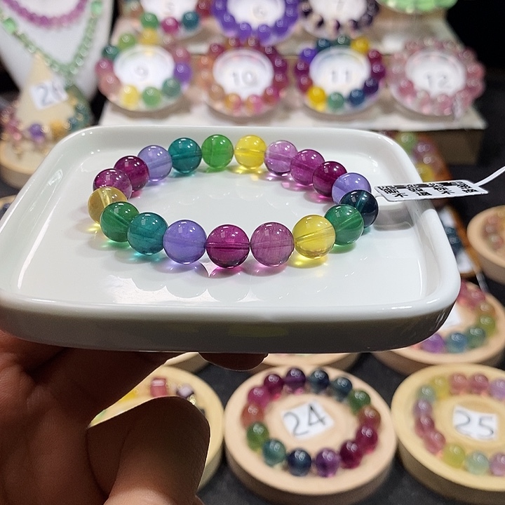 萤石手链未镶嵌色标10m