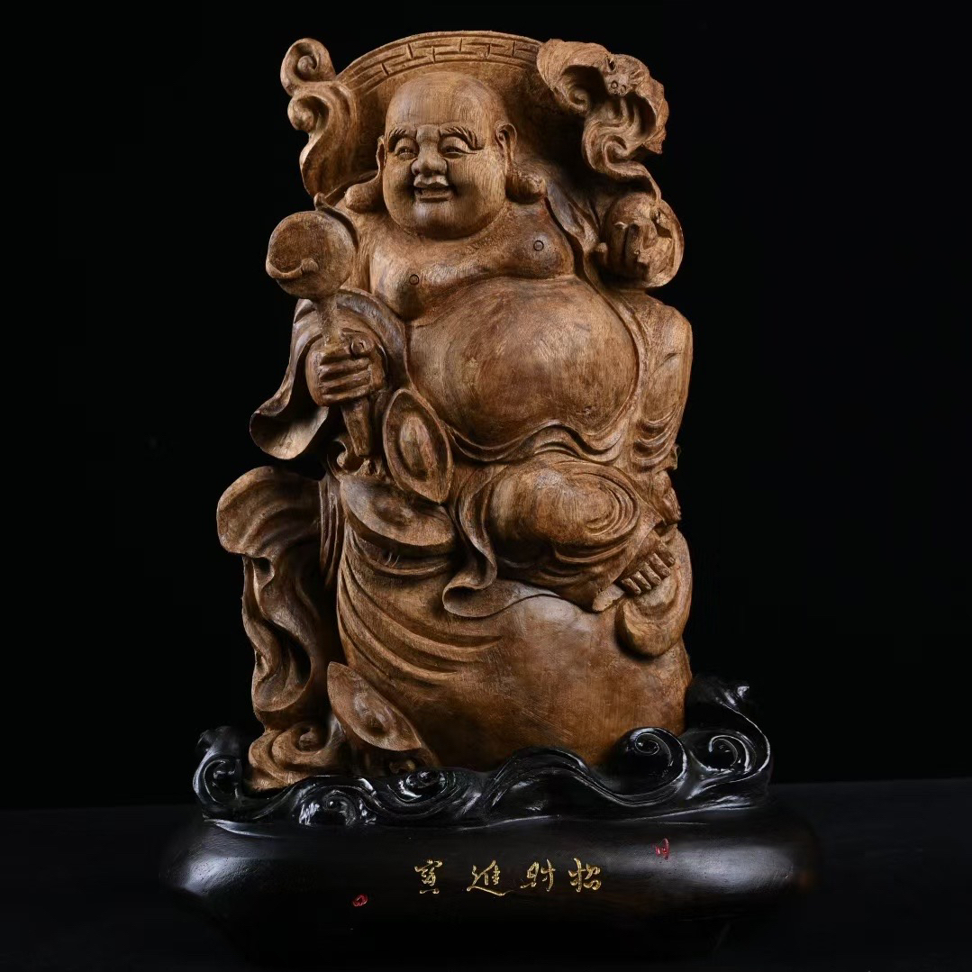 沉香天然印尼【招财进宝】沉香工艺品摆件