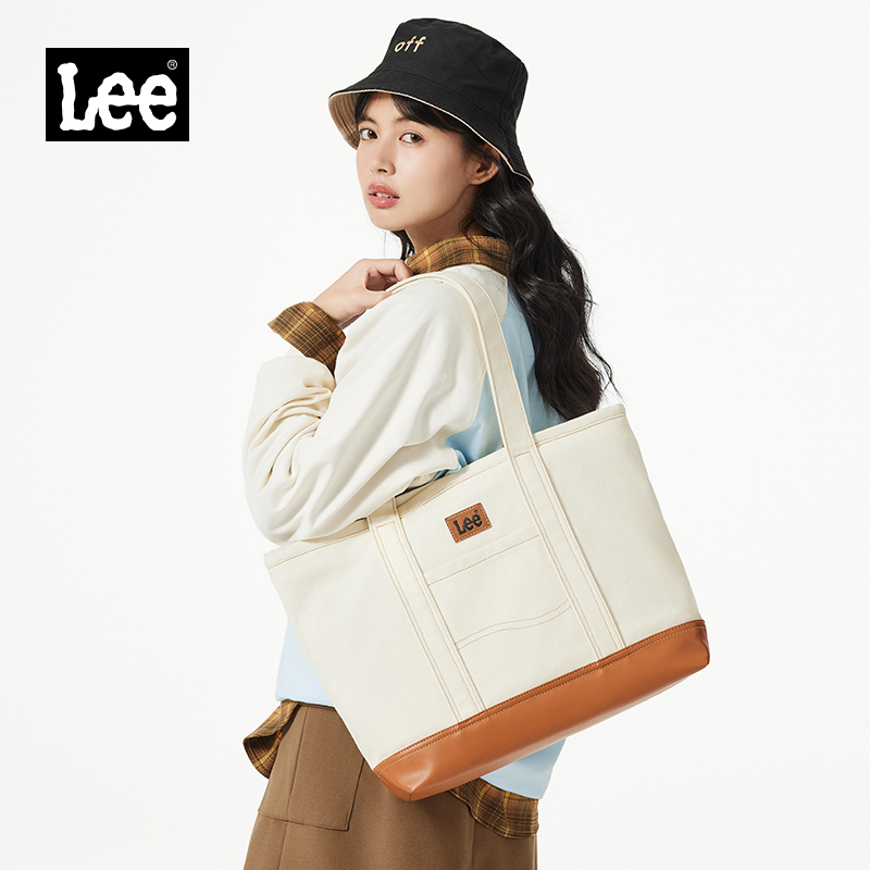 Lee托特包女包包牛仔手提包大容量帆布包休闲单肩包百搭包包女款