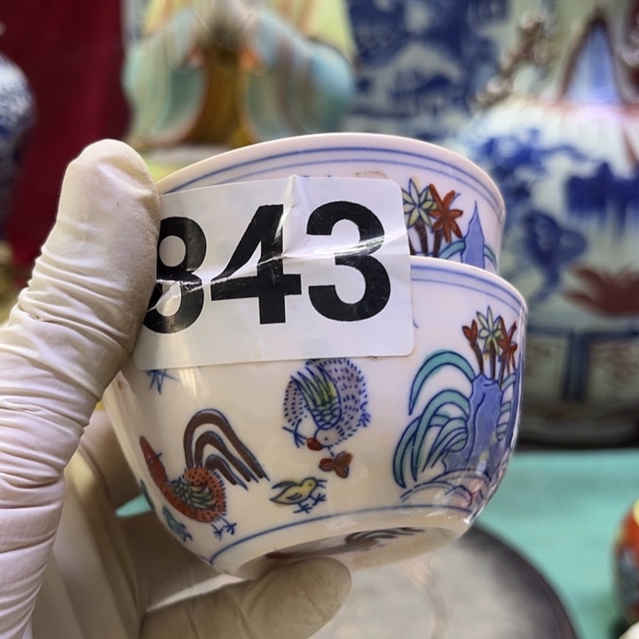 茶盏摆件瓷器摆件瓷器