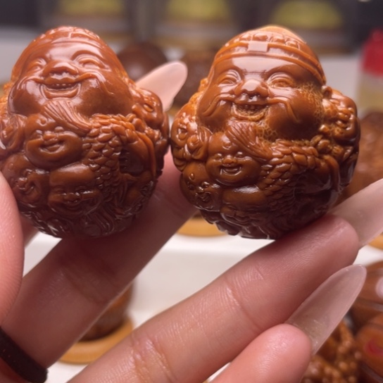 手串/手链橄榄核龙财一对