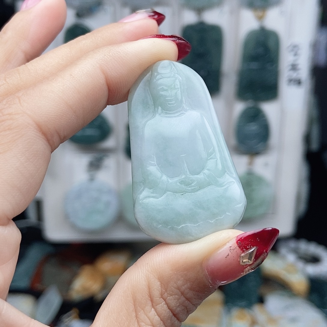 翡翠颈饰14K金镶嵌翡翠
