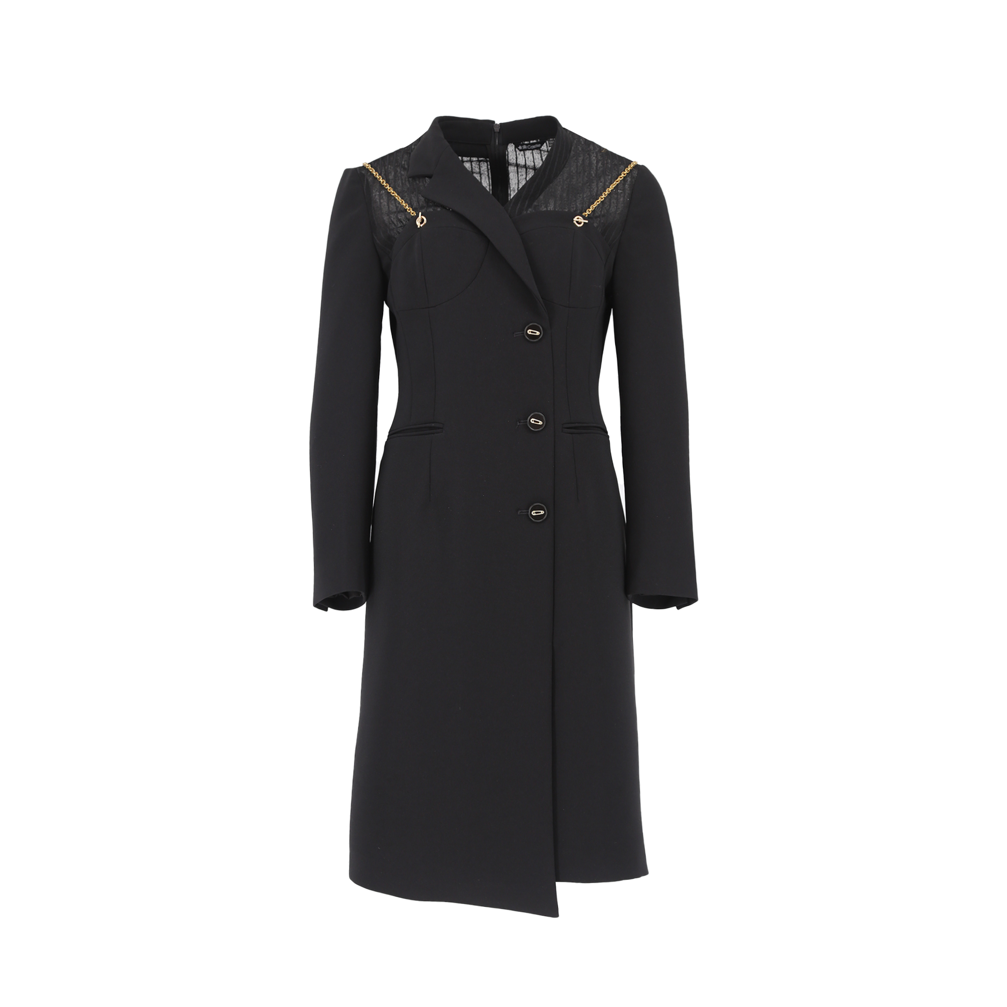 【达人专属】她翼春季时尚连衣裙单排扣西装领口女AF6242354244