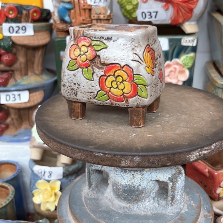 紫砂花盆粗陶材质多肉花盆