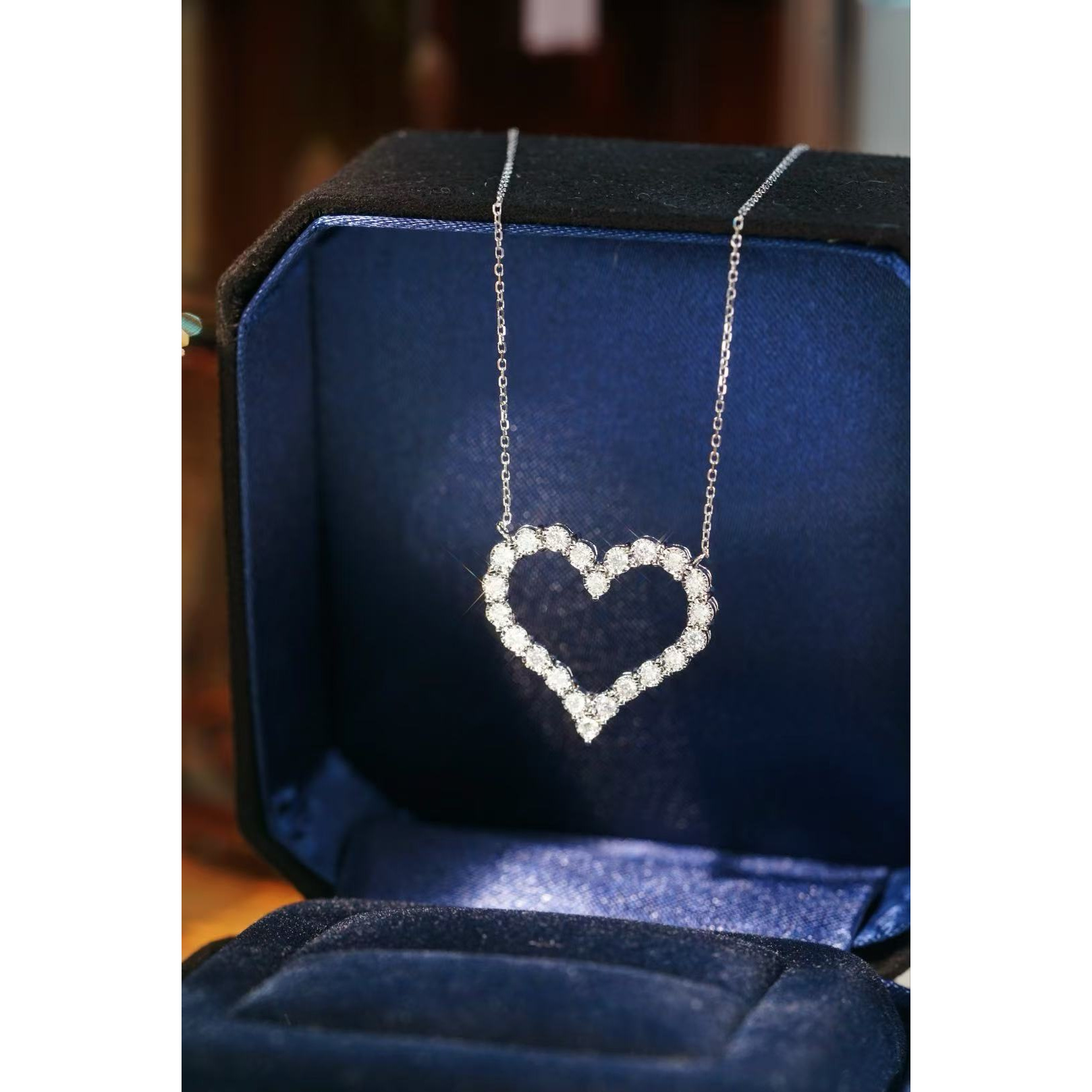 【QM珠宝】0677重金 大爱心项链ZSXL