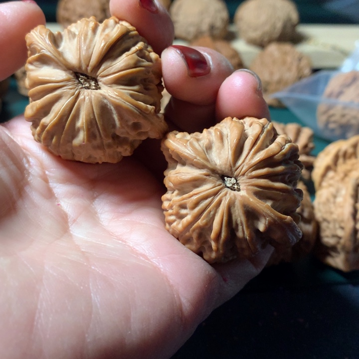 桃核吊坠土**水磨盘全品