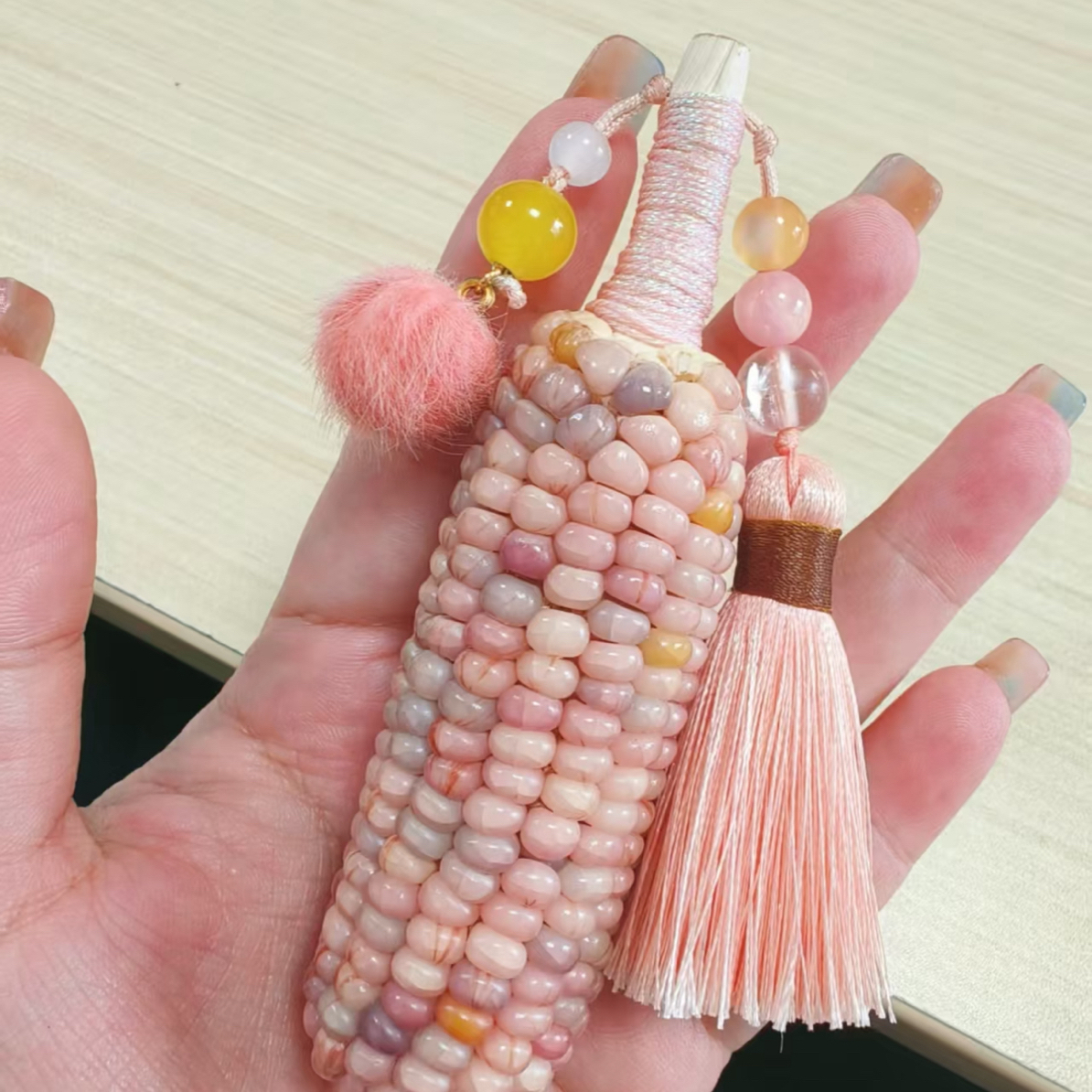 文玩小玉米可爱精致手把件手工