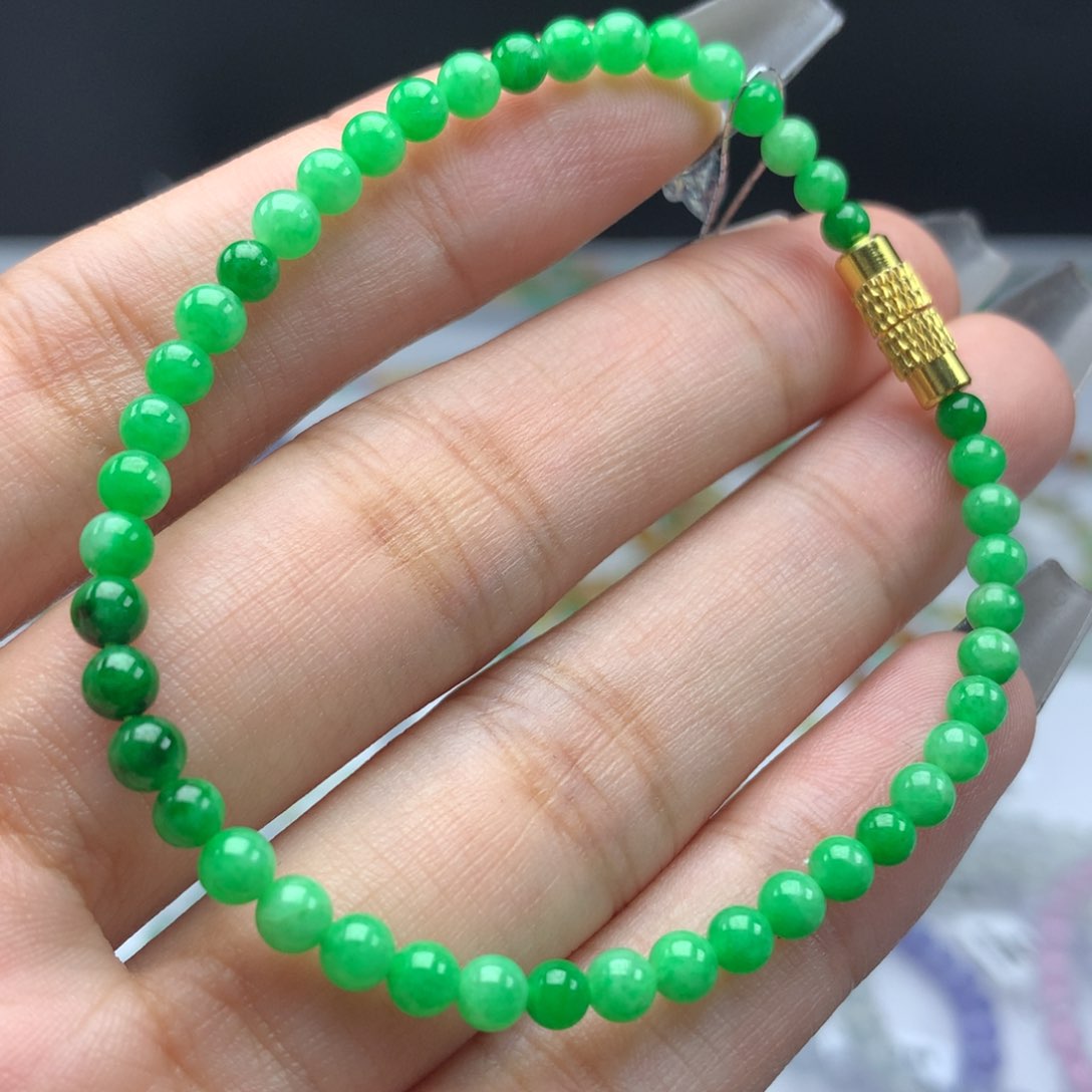 翡翠手链未镶嵌卡