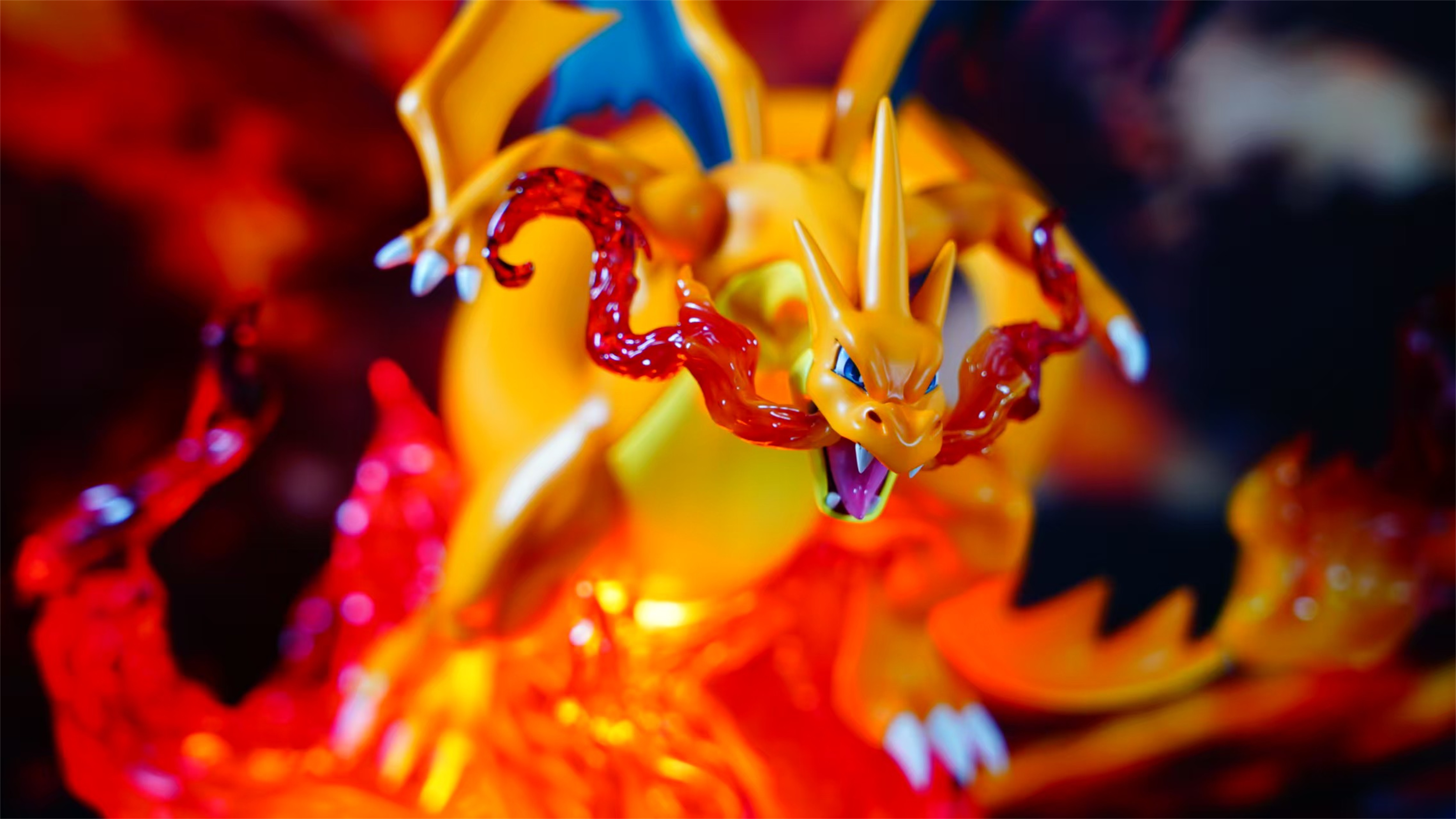 【现货】真新镇Y喷火龙 pu树脂雕塑复刻 