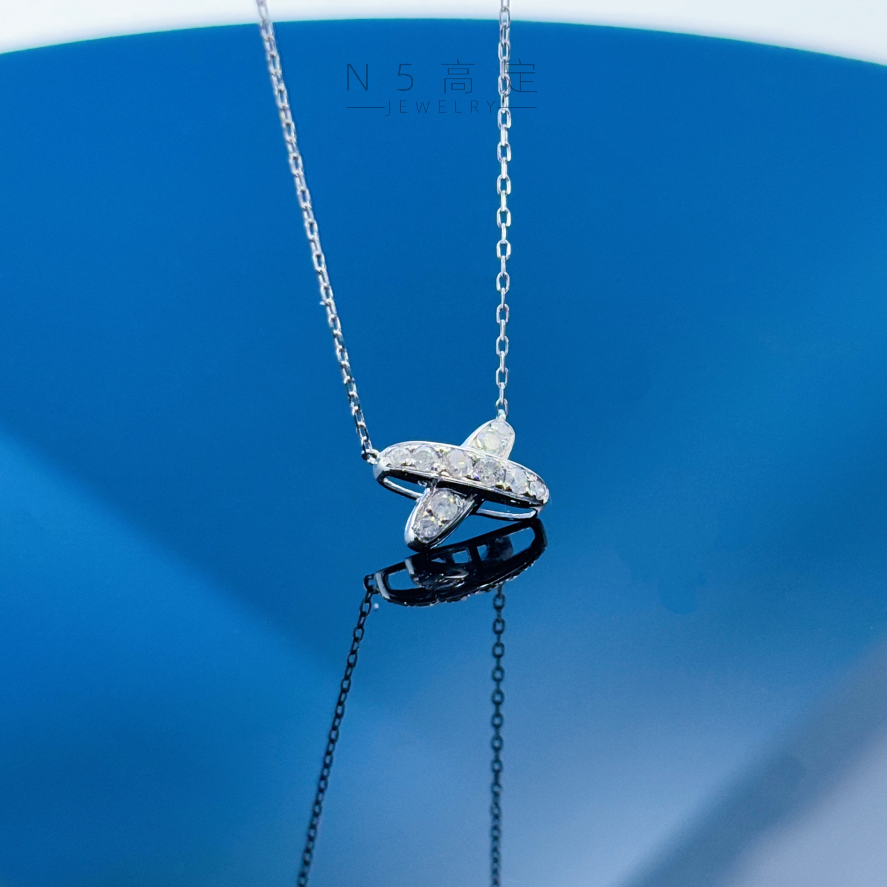 【N·5高定珠宝】重金  交叉项链 ZSXL0546