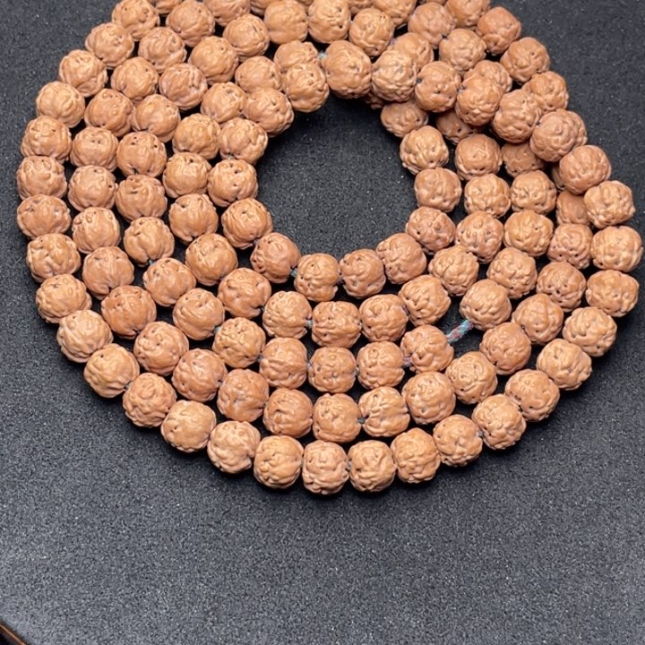 金刚菩提吊坠大**唐定制收藏原装佛手108尺寸8左右