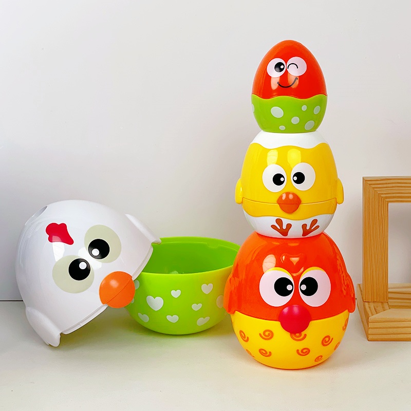 HAPPKID鸡蛋叠叠乐儿童益智耐心平衡训练玩具