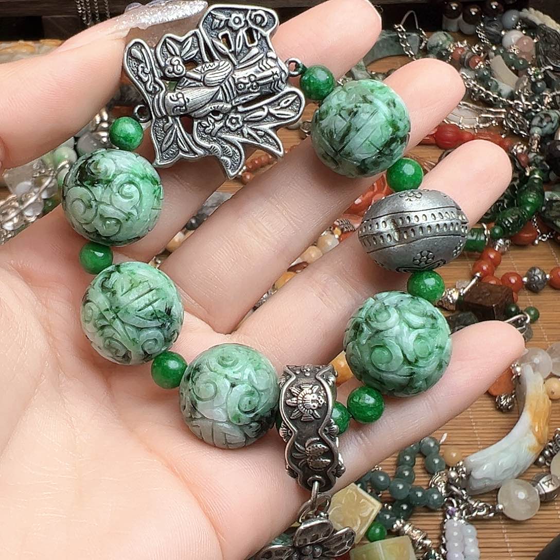 h****未镶嵌手链翡翠吊坠