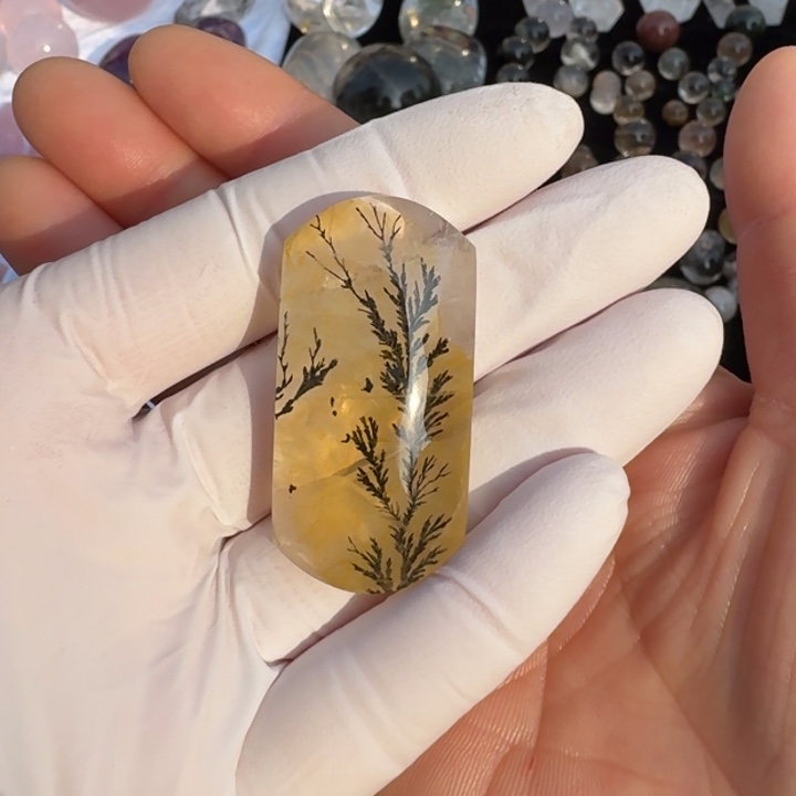 紫晶颈饰未镶嵌发财树牌牌