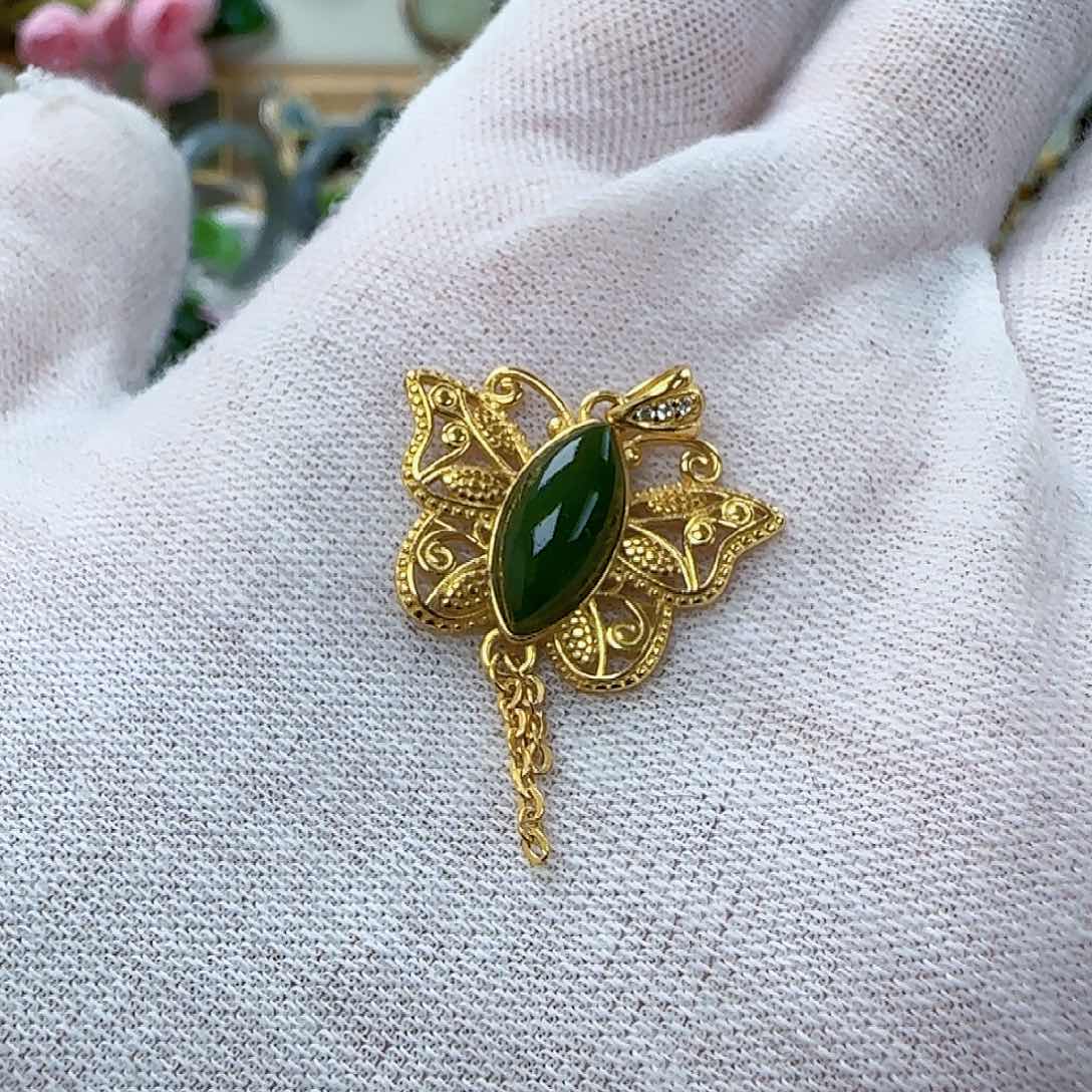 和田玉（碧玉）挂坠未镶嵌