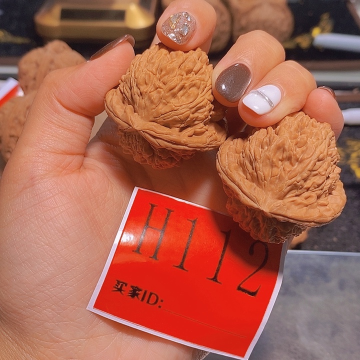 吊坠文玩核桃白狮子40