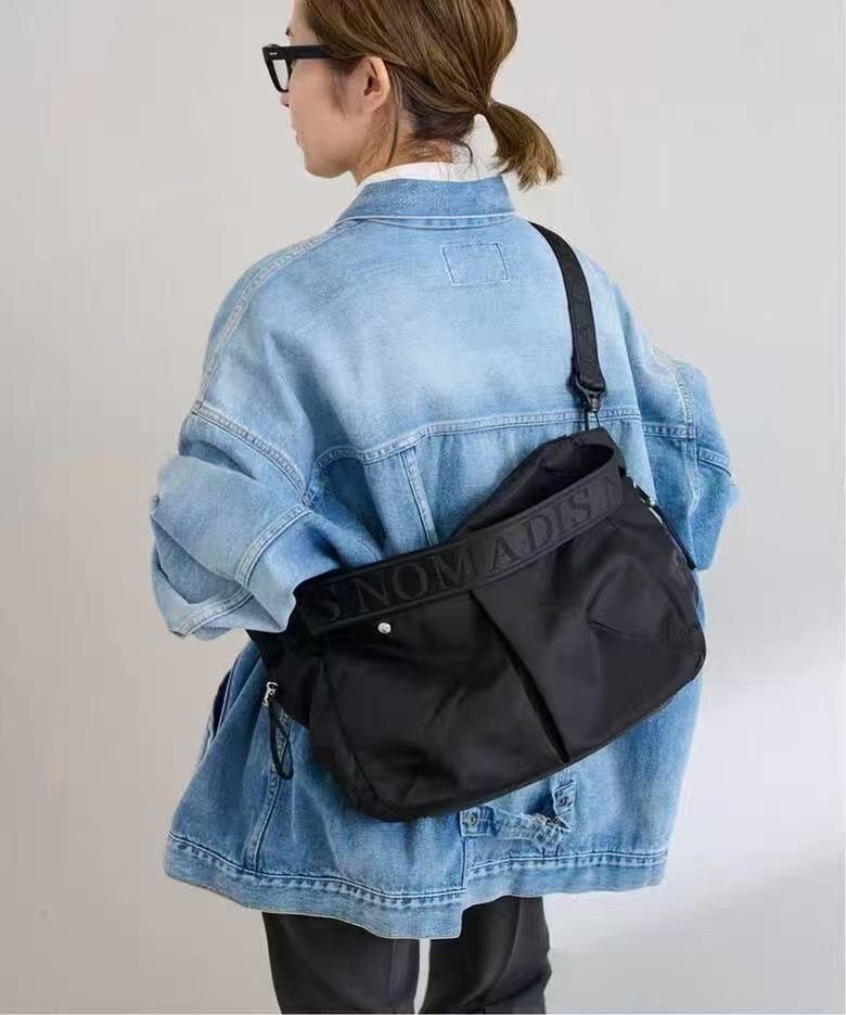 日系潮牌NM别注Be尼龙托特包斜挎旅行通勤防水