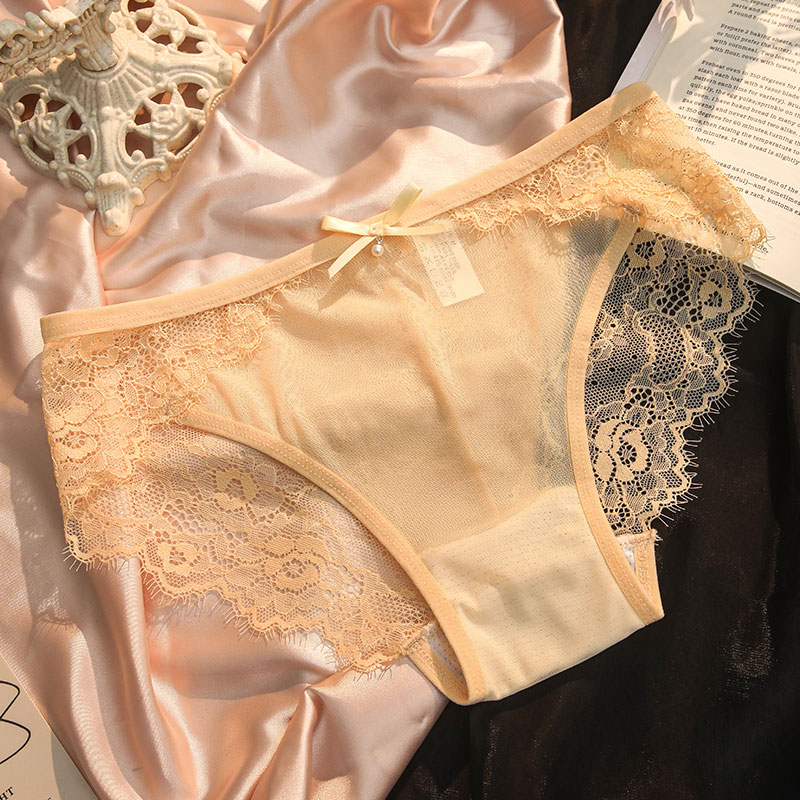 法式珍品宫廷蕾丝内裤性感贵妇薄款女士内裤3.0温柔火辣-V33#