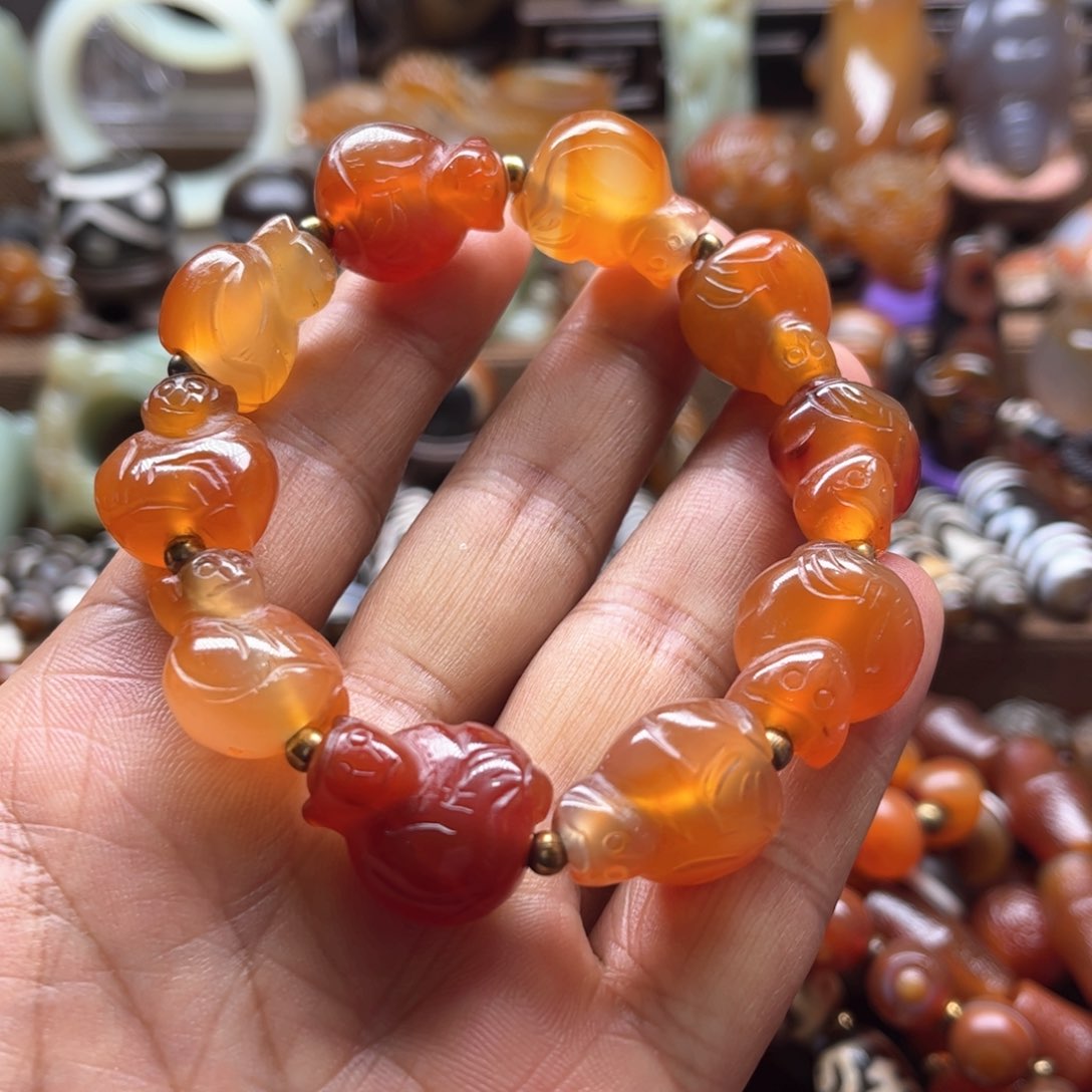 玛瑙/玉髓车挂未镶嵌