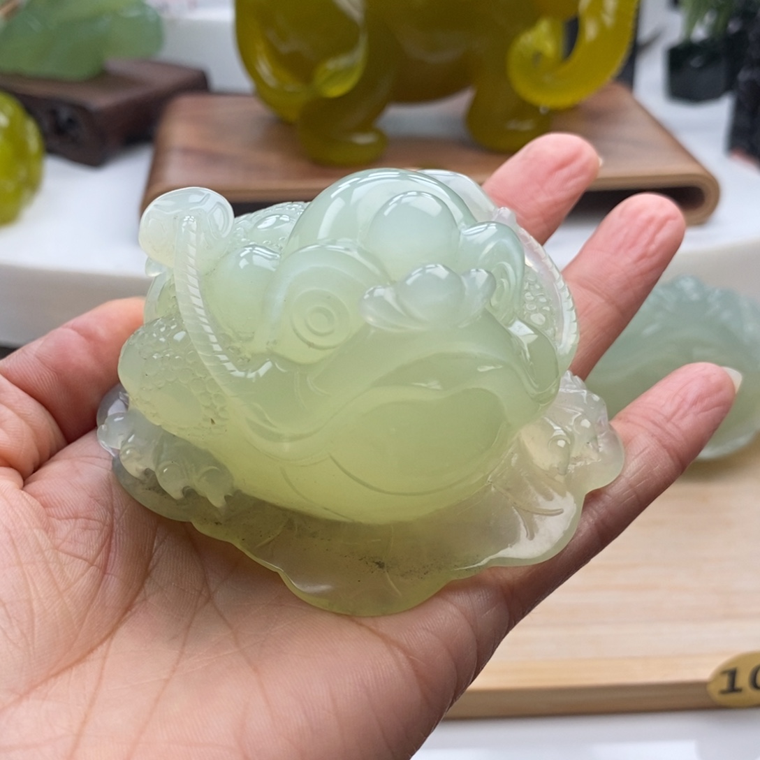 ξ***⌒岫玉未镶嵌四大名玉摆件