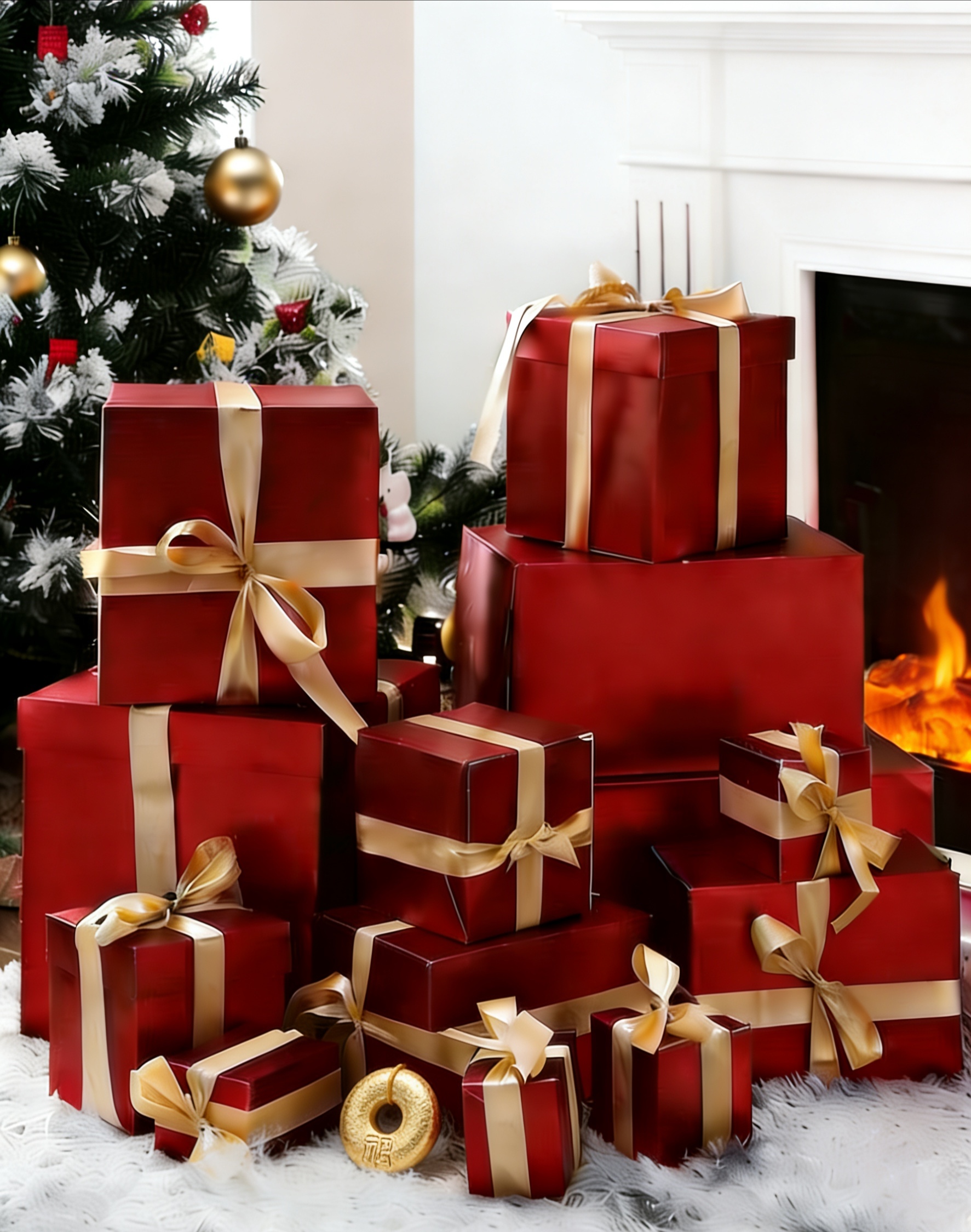 春节风格精美礼盒挂件sxx1203001