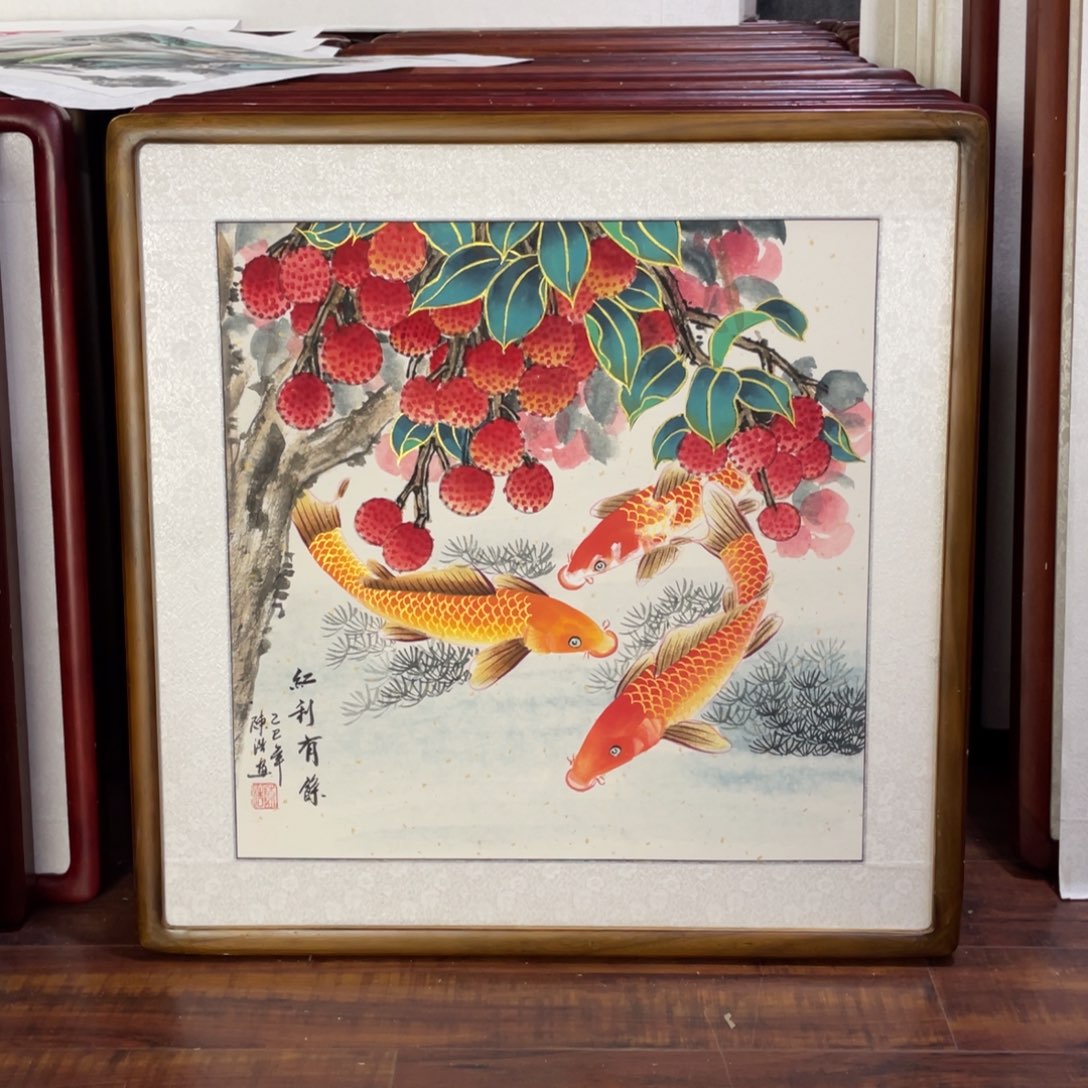 国画带框尺寸63*63厘米