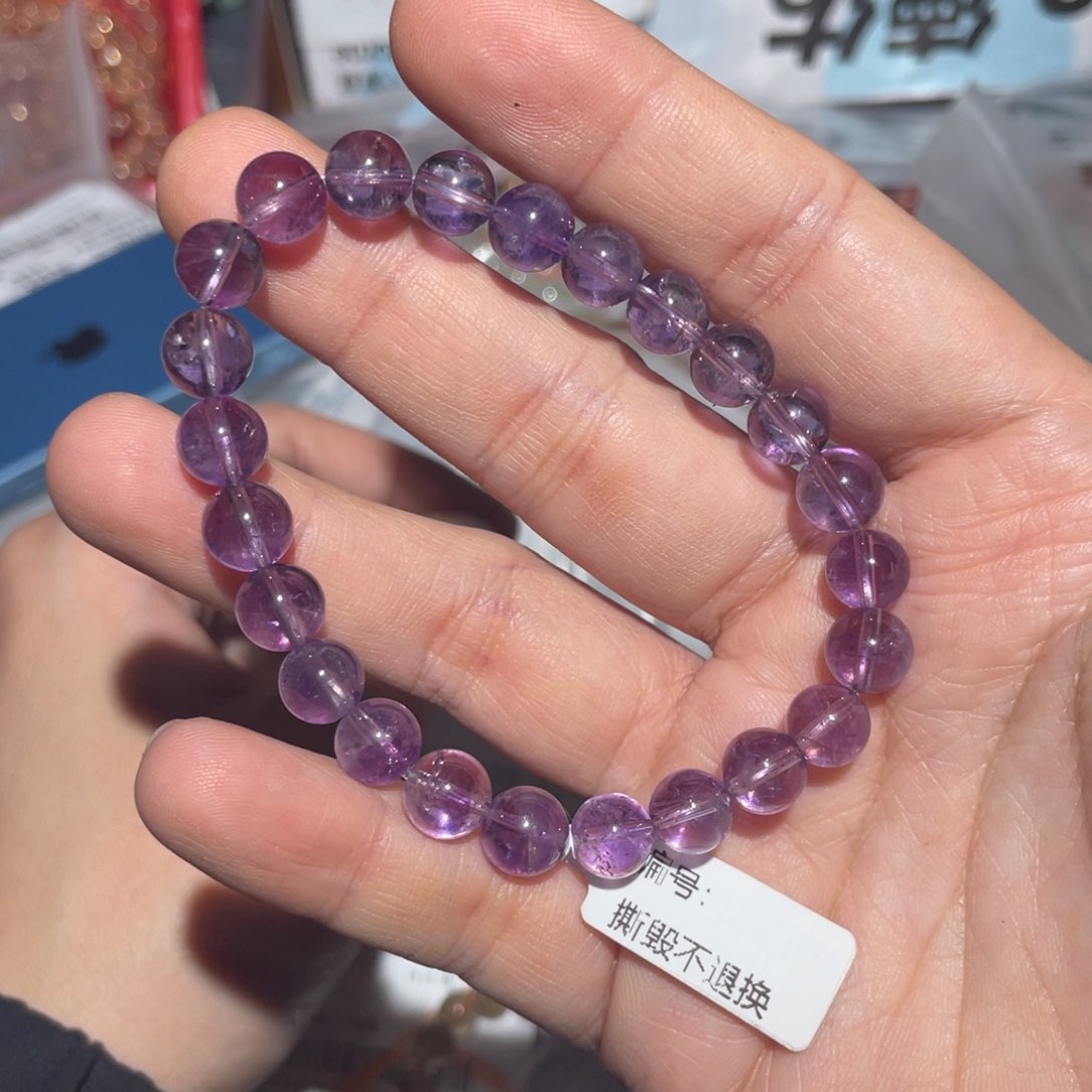 水晶手链未镶嵌时****走手链