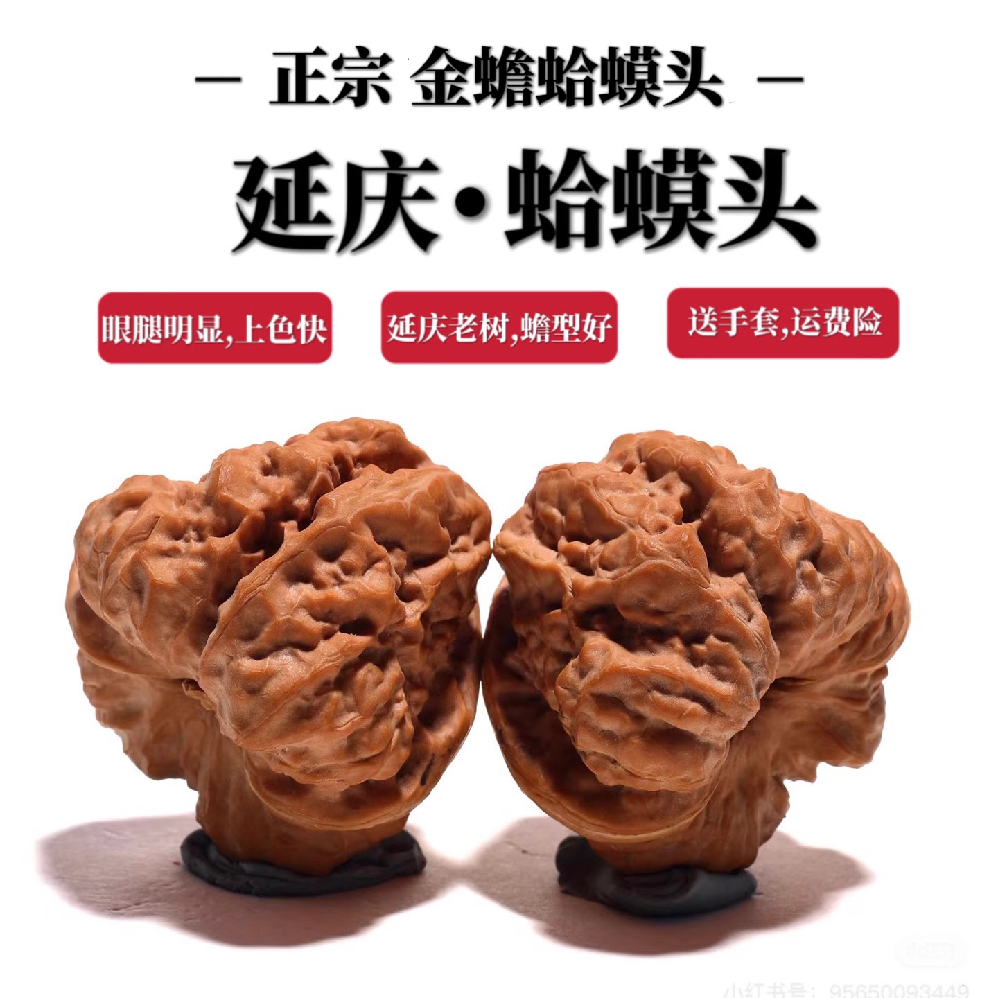文玩核桃延庆老树蛤蟆头开背金蟾怀柔闷尖呱呱狮子头盘玩手把件