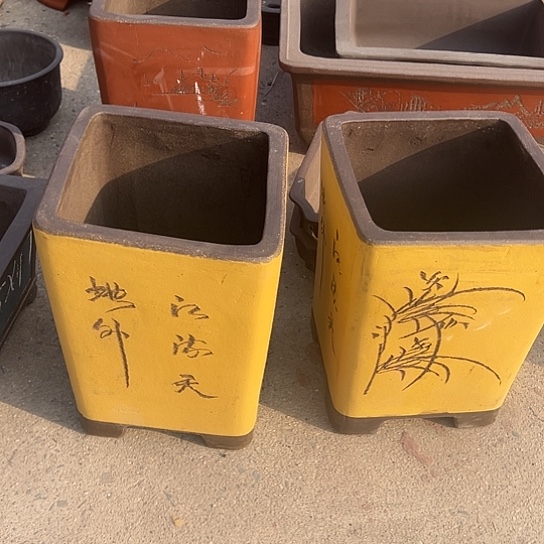 营***行紫砂花盆透气花盆