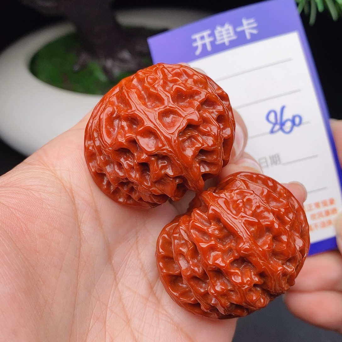 文玩核桃把件40苹果860