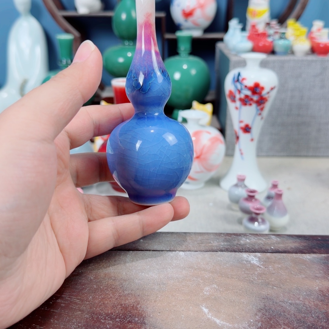 陶瓷手工小花器摆件